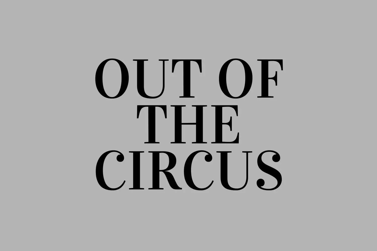 Out Of The Circus, Fundacja Miasto Projekt